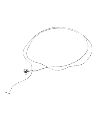 Constance Wrap Silver Necklace