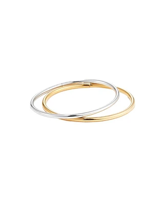 Dane Two Tone Bangle Set 6"