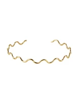 Squiggle Choker Gold
