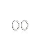 Jenny Bird Toni Hinged Hoop Earrings Silver