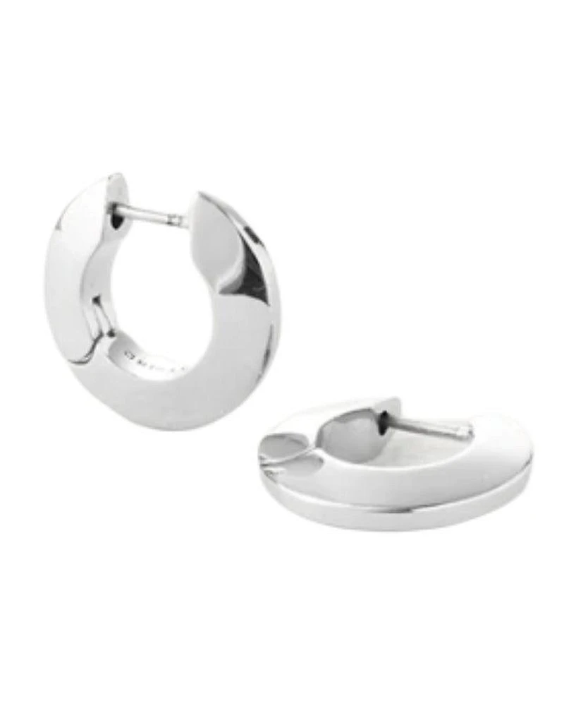 Toni Small Hinged Siliver Hoops