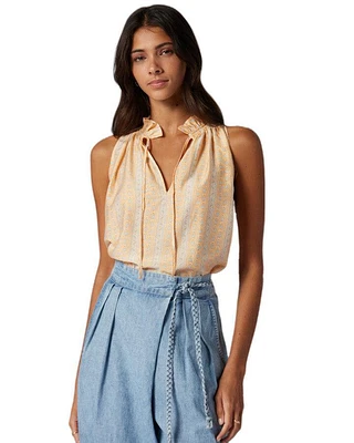 Leonie Tie Neck Sleeveless Top