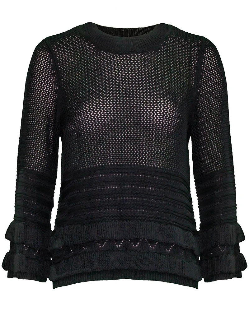 Nico Knit Ruffle Pullover