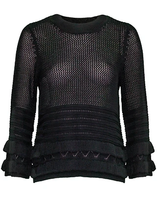 Nico Knit Ruffle Pullover