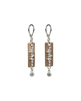 Bronze Bar Earrings