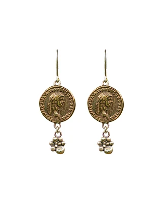 Coin Drop Dangle Earrings
