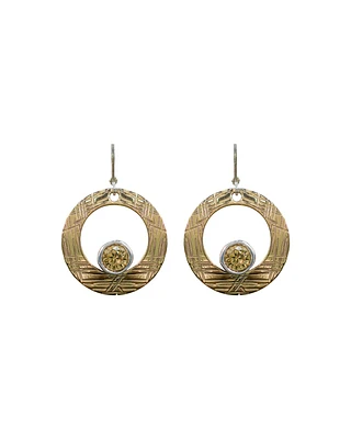 Drop Circle Earrings