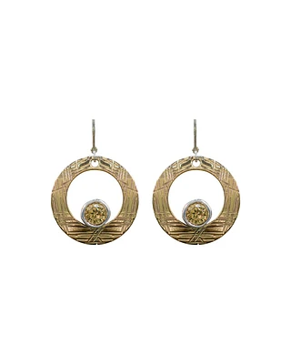 Drop Circle Earrings