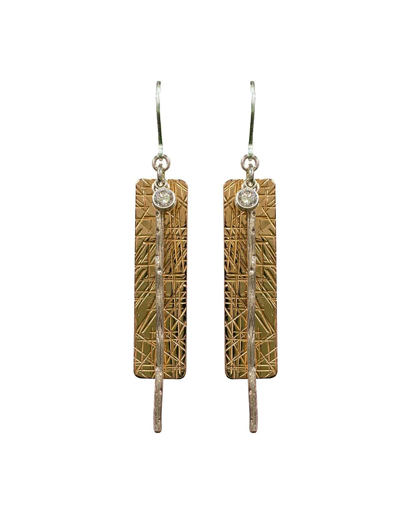 Rectangle Drop Earrings