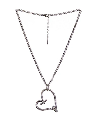 Shipwrecked Silver Heart Necklace