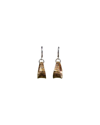 Small Zebra Bronze Earrings