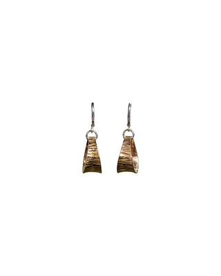 Small Zebra Bronze Earrings