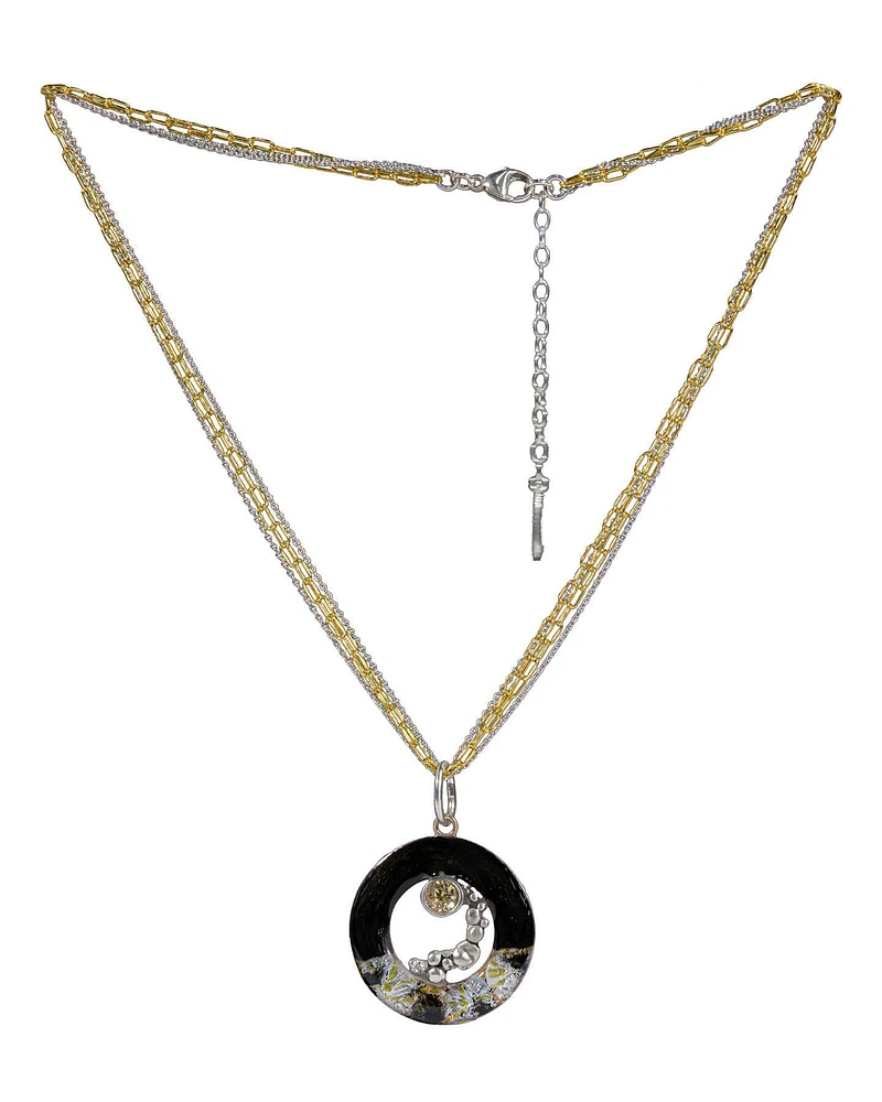 Snowflake Resin Art Necklace