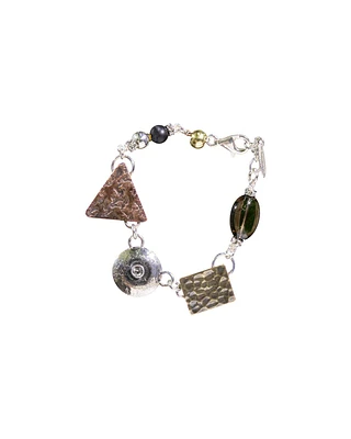 Triple Metal Gem Bracelet