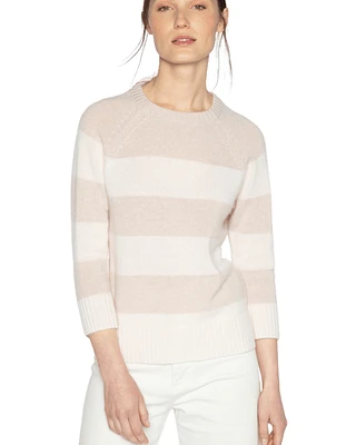 Cashmere Wide Stripe Pullover