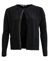 Cropped Cardigan-Noir