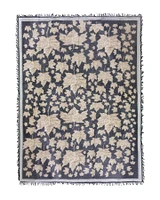Black Gold Maple Leaves Scarf
