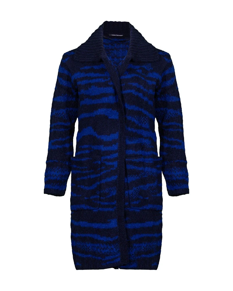 Animal Print Long Cardigan