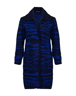 Animal Print Long Cardigan