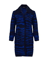 Animal Print Long Cardigan