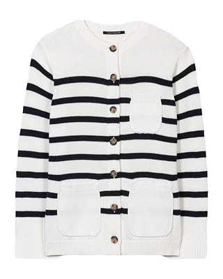 Luisa Cerano Bold Stripe Cardigan