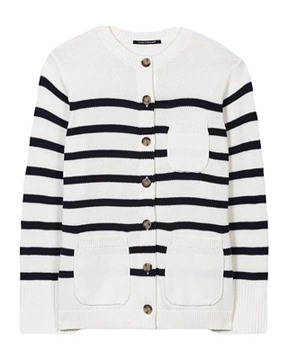Luisa Cerano Bold Stripe Cardigan