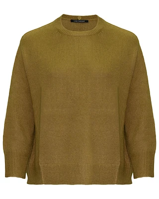 Boxy Pullover Removable Collar