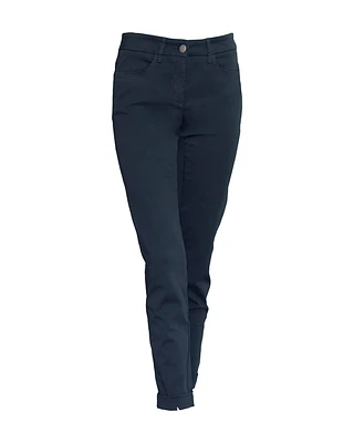 Brushed Cotton Skinny Pants Mineral Blue