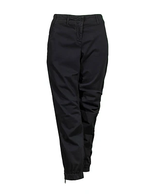 Luisa Cerano Brushed Cotton Utility Pant Black