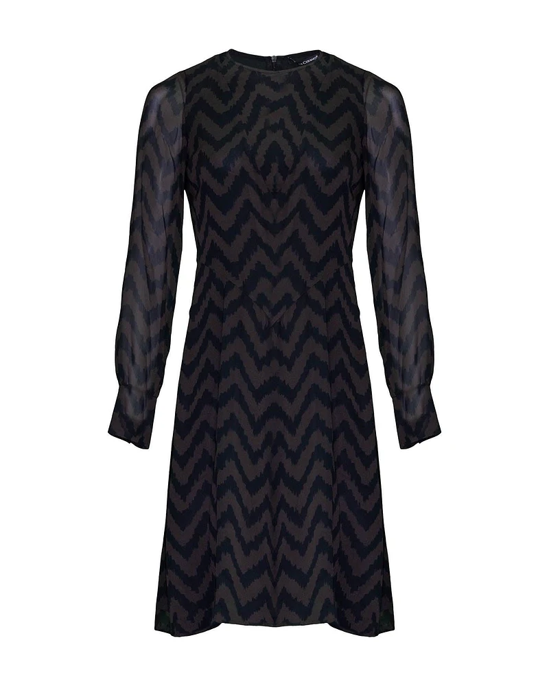 Chevron Print Dress
