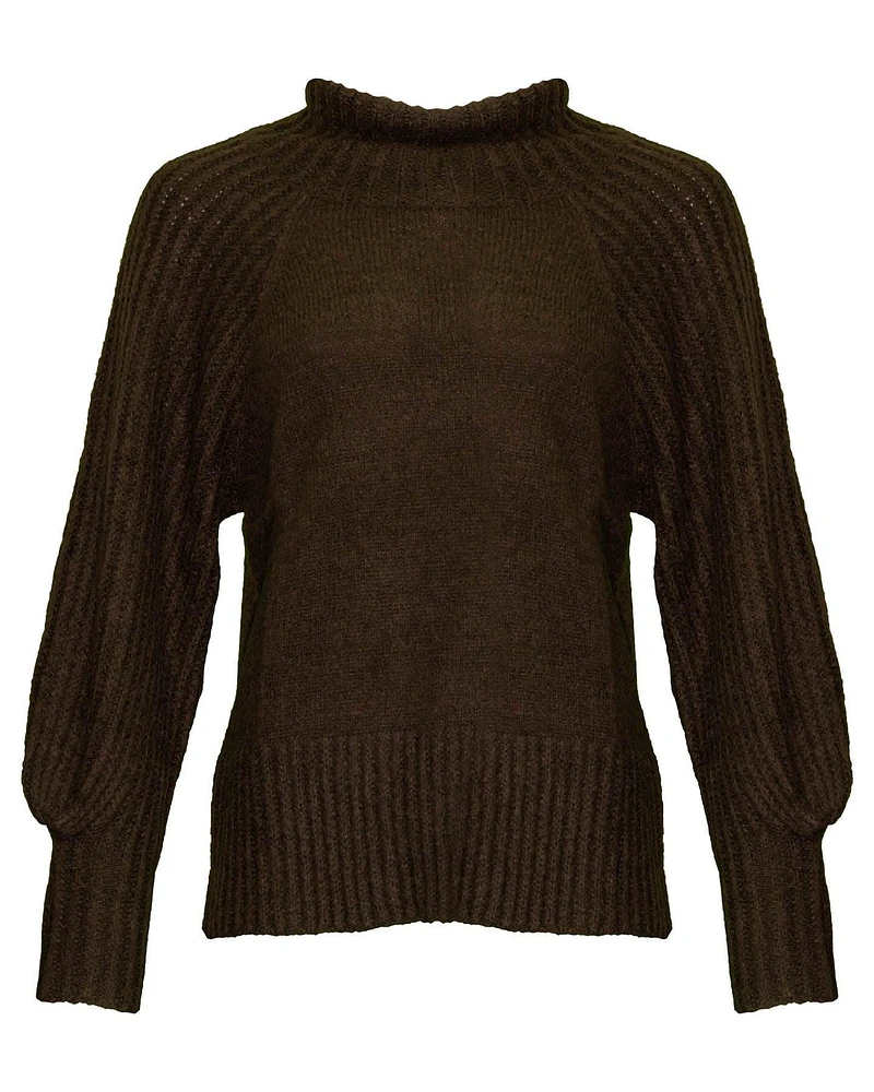 Chunky Funnel Neck Pullover