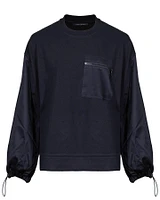 Contrast Detail Sweatshirt