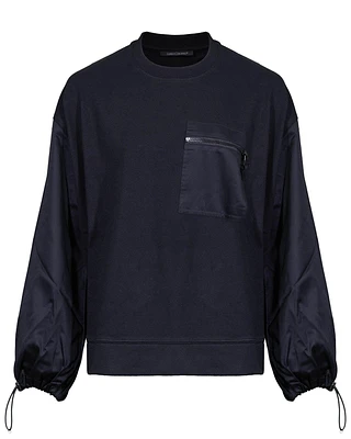 Contrast Detail Sweatshirt