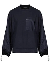 Contrast Detail Sweatshirt