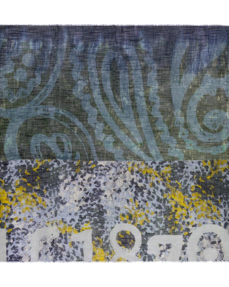 Contrast Print Scarf
