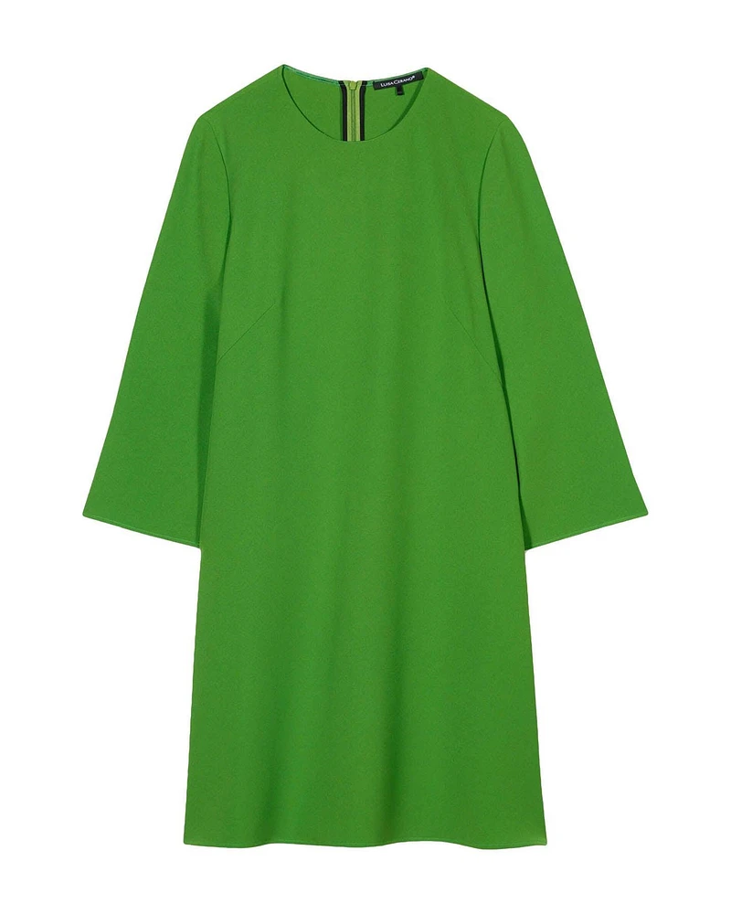 Crepe 3/4 Sleeve Swing Dress