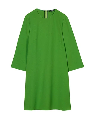 Crepe 3/4 Sleeve Swing Dress