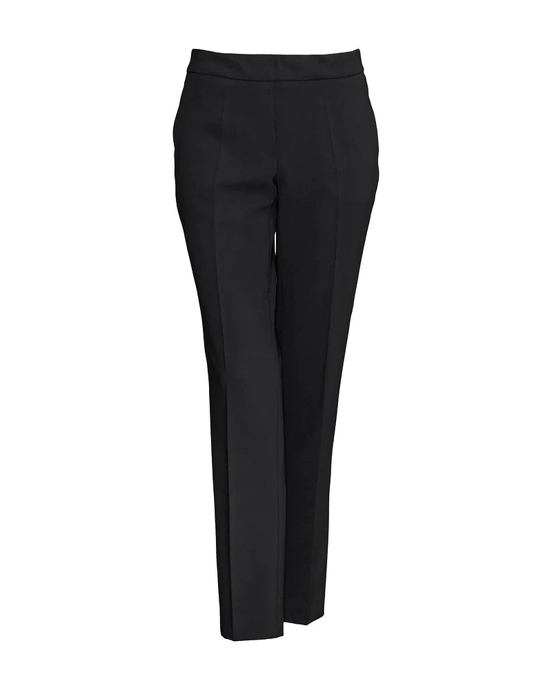 Crepe Pull On Pants Black
