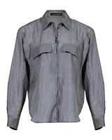Crinkle Silk Shirt