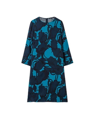 Dark Flower Print Dress