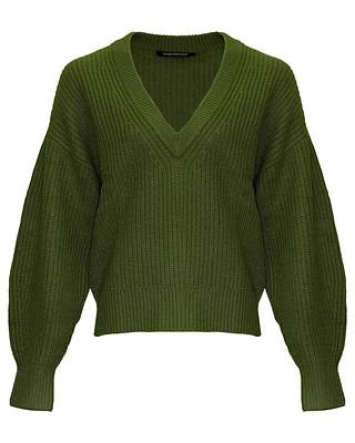 Deep V-Neck Pullover
