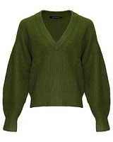 Deep V-Neck Pullover
