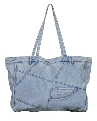 Denim Shopper Tote