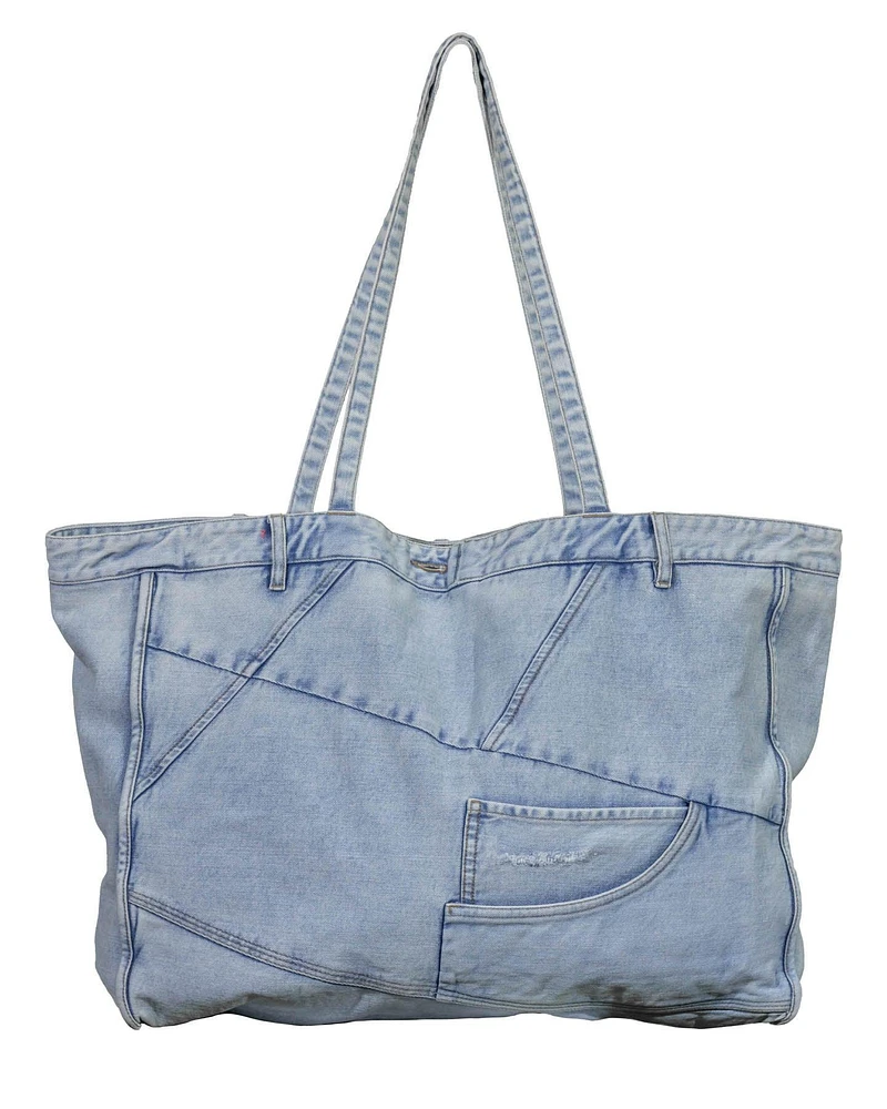 Denim Shopper Tote