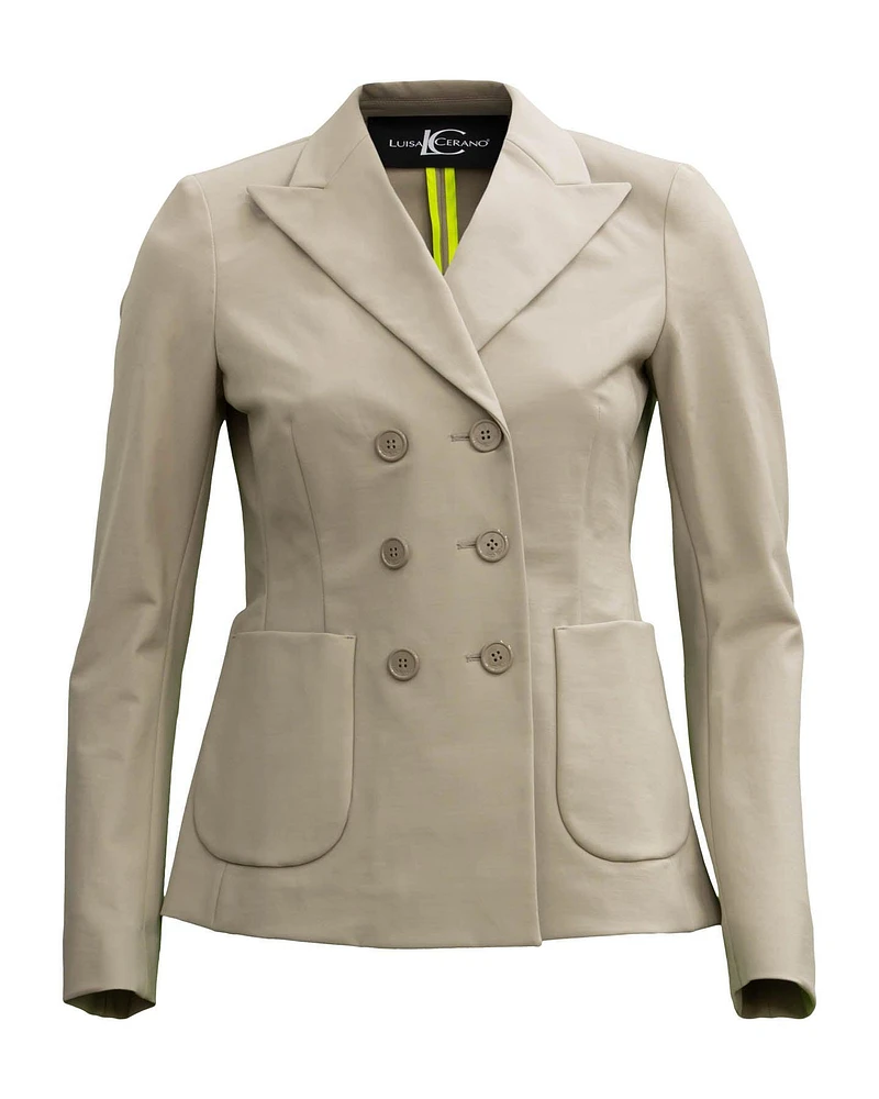 Double Breasted Stretch Jacket