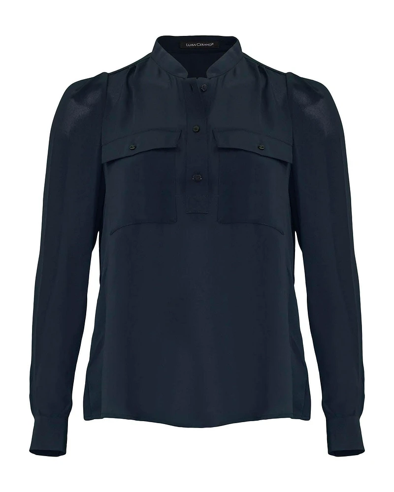 Double Pocket Blouse