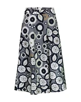 Floral Circle Print Skirt