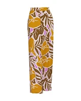 Floral Print Wide Leg Pants