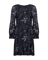 Graphitti Print Dress