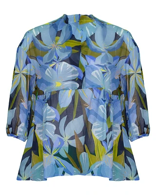 Hawaii Print Blouse
